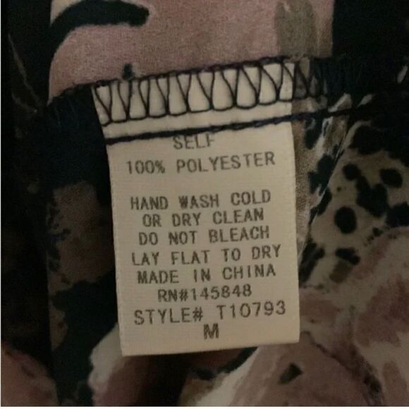 Everly- Chiffon Kimono Black Floral Print, Short Sleeve, High/ Low Shaw Collar, - Picture 15 of 16